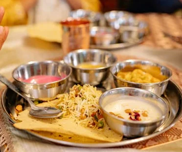 food thali which hotel adiyogi provide